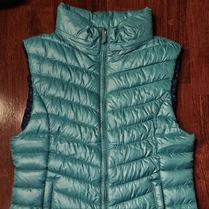 Zara Teal Puffer Vest